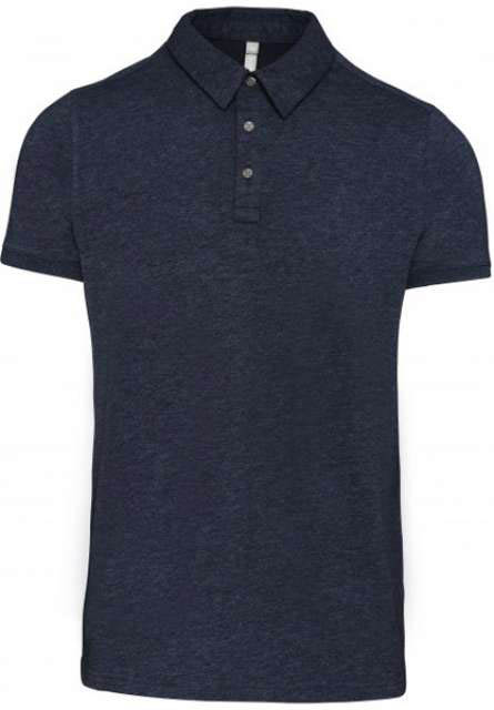Kariban Men's Short Sleeved Jersey Polo Shirt - blue