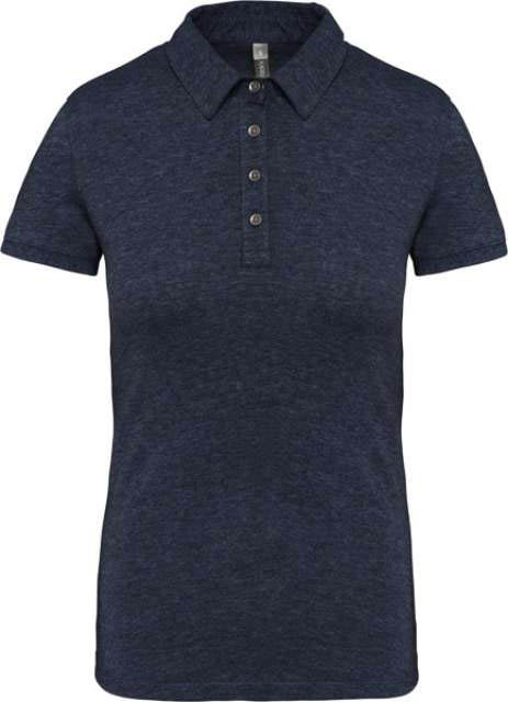Kariban Ladies' Short Sleeved Jersey Polo Shirt - blau