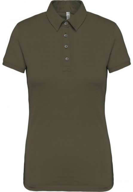 Kariban Ladies' Short Sleeved Jersey Polo Shirt - zelená