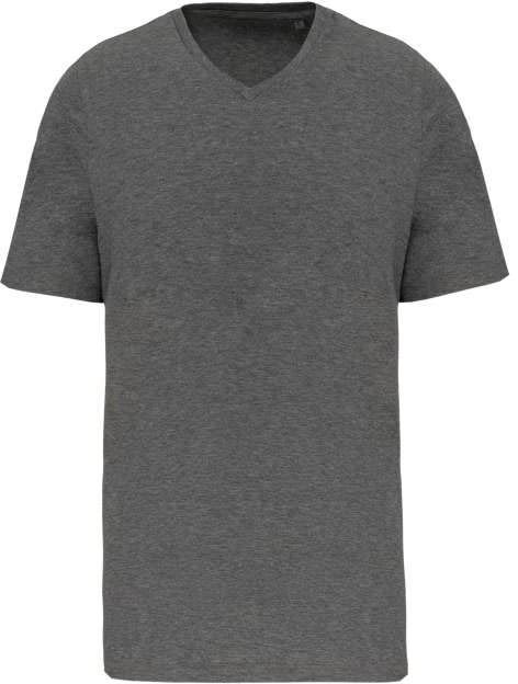 Kariban Men's Supima®  V-neck Short Sleeve T-shirt - grey