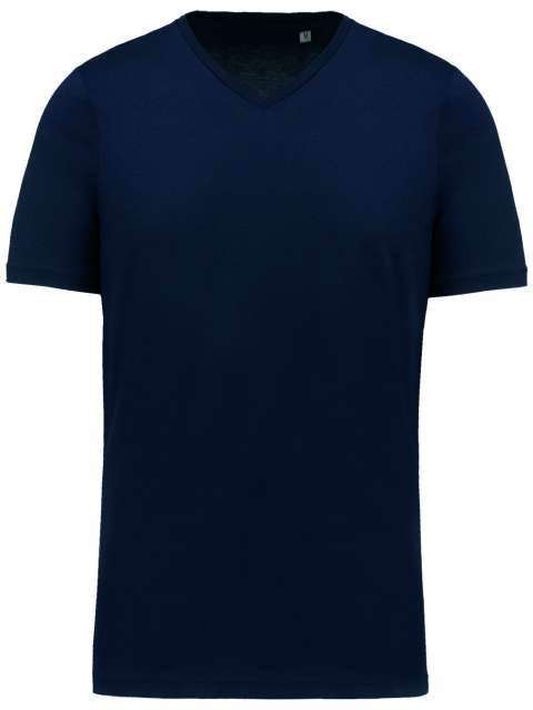 Kariban Men's Supima®  V-neck Short Sleeve T-shirt - Kariban Men's Supima®  V-neck Short Sleeve T-shirt - Navy
