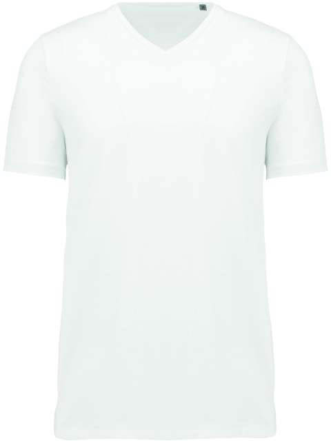 Kariban Men's Supima®  V-neck Short Sleeve T-shirt - Kariban Men's Supima®  V-neck Short Sleeve T-shirt - White