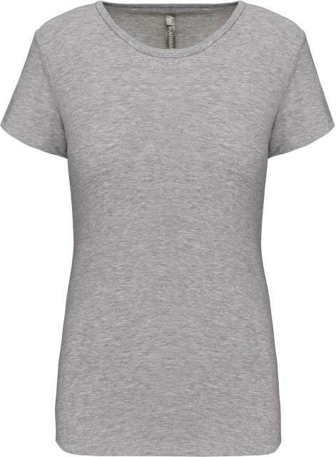 Kariban Ladies' Short-sleeved Crew Neck T-shirt - Kariban Ladies' Short-sleeved Crew Neck T-shirt - Graphite Heather