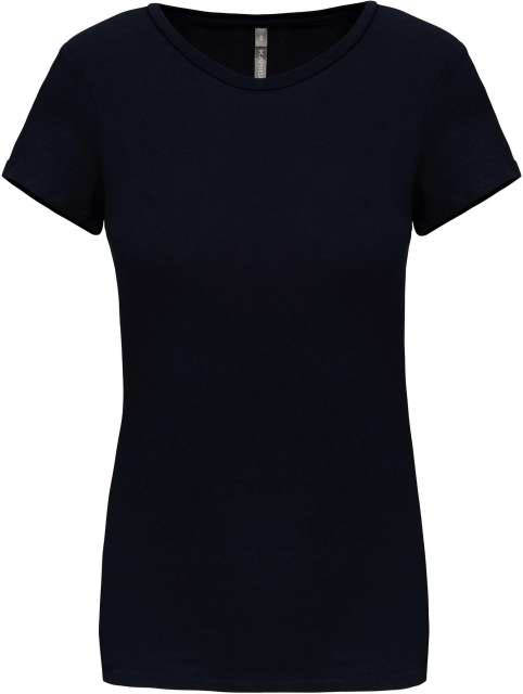 Kariban Ladies' Short-sleeved Crew Neck T-shirt - modrá