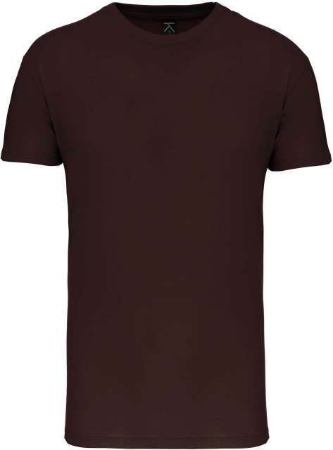 Kariban Bio150ic Men's Round Neck T-shirt - hnedá