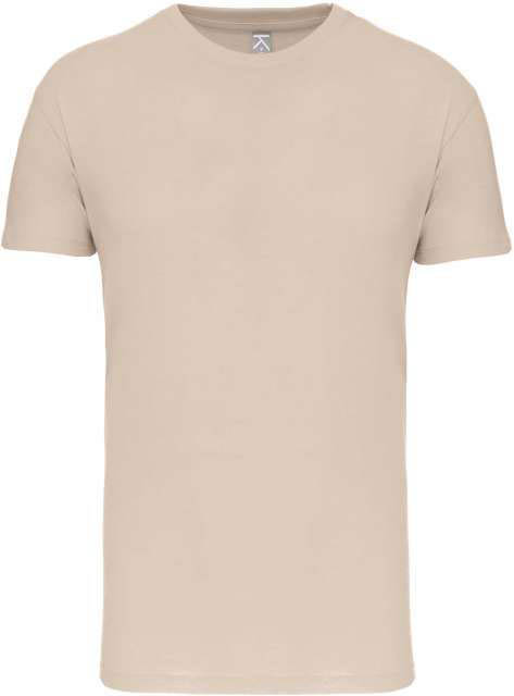 Kariban Bio150ic Men's Round Neck T-shirt - hnedá