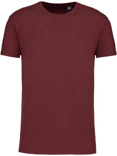 Kariban Bio150ic Men's Round Neck T-shirt - Kariban Bio150ic Men's Round Neck T-shirt - Heather Sport Dark Maroon