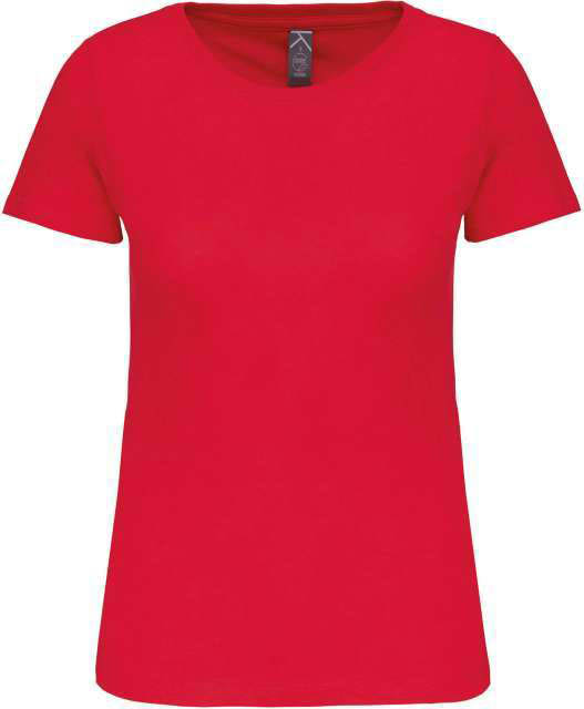 Kariban Ladies' Bio150ic Crew Neck T-shirt - červená