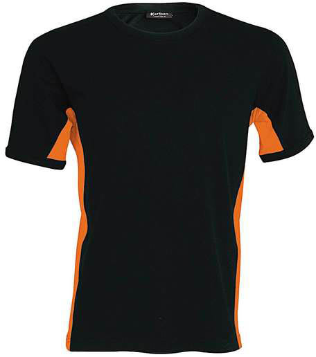 Kariban Tiger - Short-sleeved Two-tone T-shirt - Kariban Tiger - Short-sleeved Two-tone T-shirt - Black