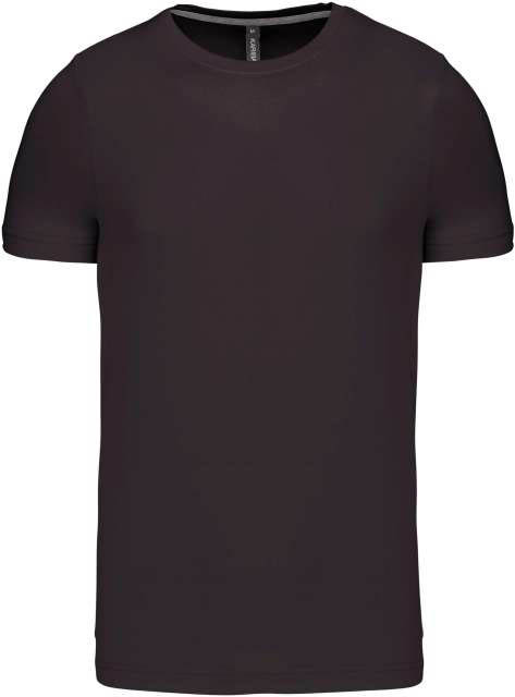 Kariban Short-sleeved Crew Neck T-shirt - šedá