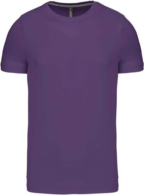 Kariban Short-sleeved Crew Neck T-shirt - Kariban Short-sleeved Crew Neck T-shirt - Purple