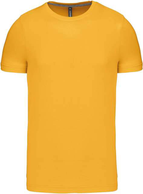 Kariban Short-sleeved Crew Neck T-shirt - yellow