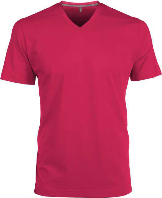 Kariban Men's Short-sleeved V-neck T-shirt - Kariban Men's Short-sleeved V-neck T-shirt - Heliconia