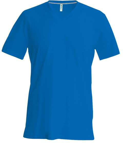 Kariban Men's Short-sleeved V-neck T-shirt - blue