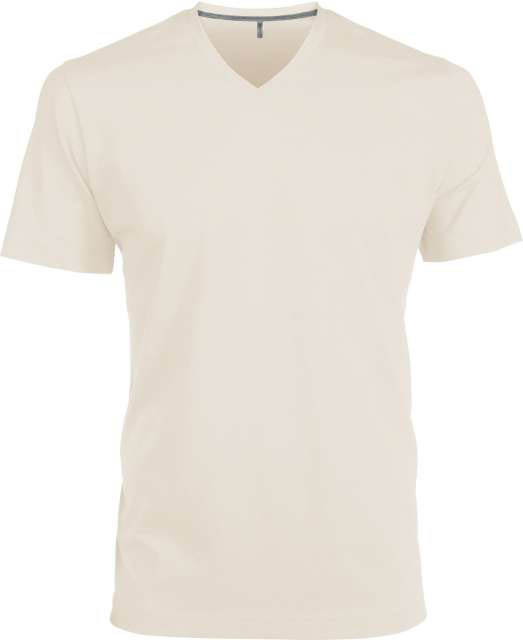 Kariban Men's Short-sleeved V-neck T-shirt - Bräune