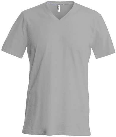 Kariban Men's Short-sleeved V-neck T-shirt - Kariban Men's Short-sleeved V-neck T-shirt - Ice Grey