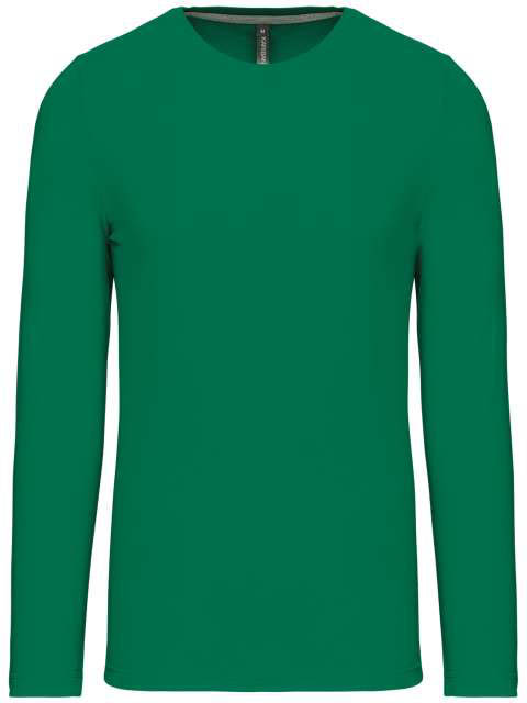Kariban Men's Long-sleeved Crew Neck T-shirt - green