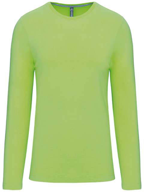 Kariban Men's Long-sleeved Crew Neck T-shirt - zelená