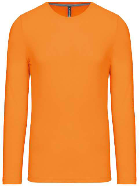 Kariban Men's Long-sleeved Crew Neck T-shirt - orange