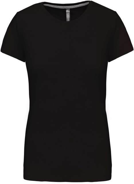 Kariban Ladies' Short Sleeve Crew Neck T-shirt - black