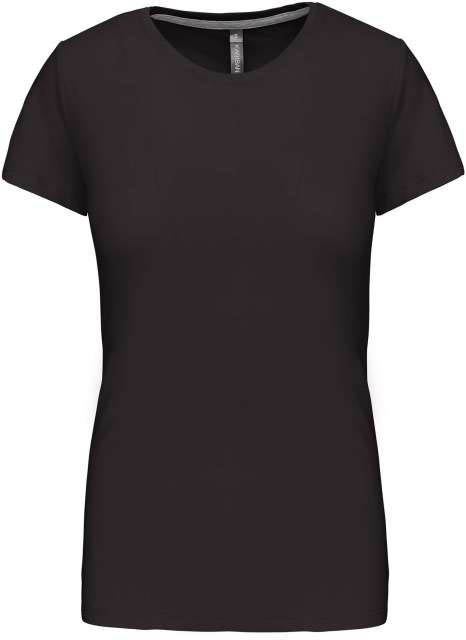 Kariban Ladies' Short Sleeve Crew Neck T-shirt - grey