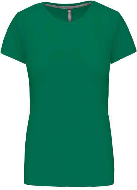Kariban Ladies' Short Sleeve Crew Neck T-shirt - zelená