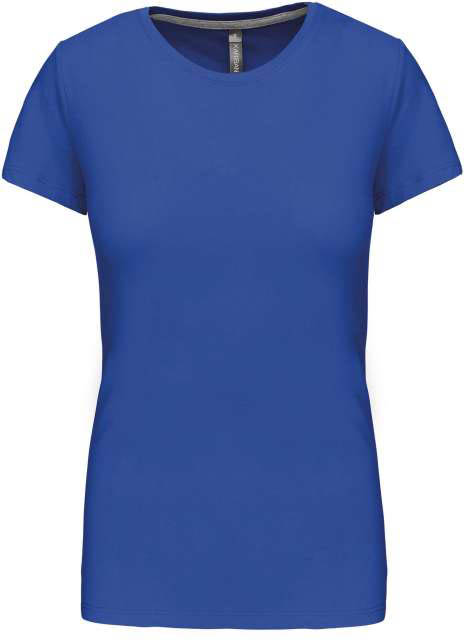 Kariban Ladies' Short Sleeve Crew Neck T-shirt - modrá