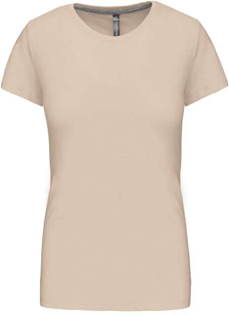 Kariban Ladies' Short Sleeve Crew Neck T-shirt - Kariban Ladies' Short Sleeve Crew Neck T-shirt - Natural