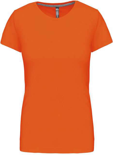 Kariban Ladies' Short Sleeve Crew Neck T-shirt - oranžová