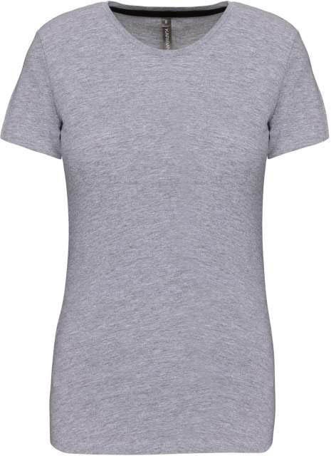 Kariban Ladies' Short Sleeve Crew Neck T-shirt - Kariban Ladies' Short Sleeve Crew Neck T-shirt - Ice Grey
