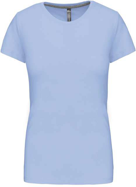 Kariban Ladies' Short Sleeve Crew Neck T-shirt - modrá