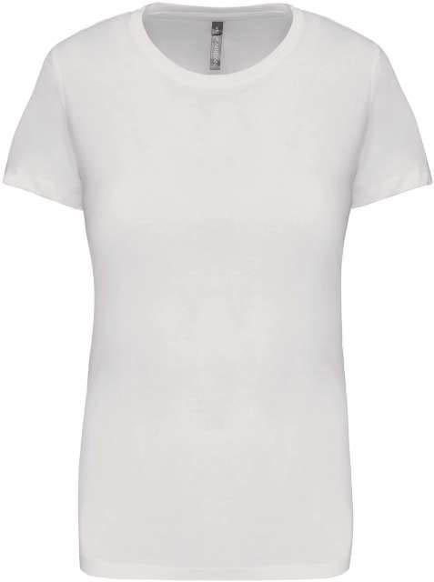 Kariban Ladies' Short Sleeve Crew Neck T-shirt - white