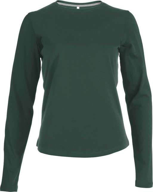 Kariban Ladies' Long-sleeved Crew Neck T-shirt - green