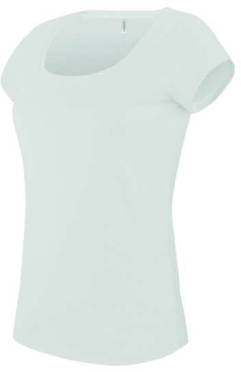 Kariban Ladies’ Boat Neck Short-sleeved T-shirt - white