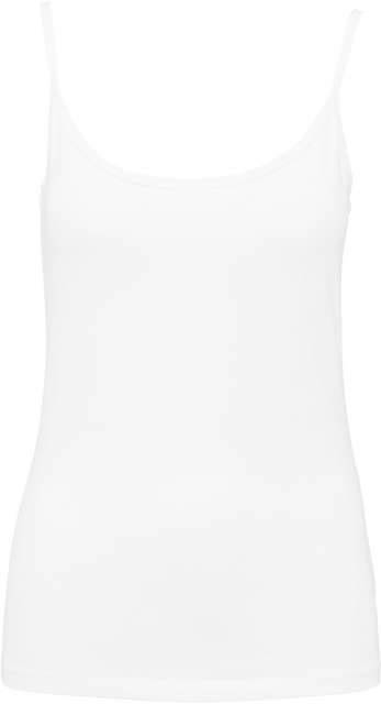 Kariban Ladies' Strappy Tank Top - biela