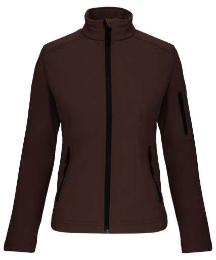 Kariban Ladies' Softshell Jacket - hnědá