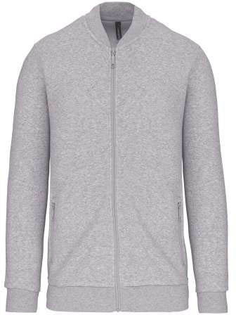 Kariban Full Zip Fleece Sweatshirt - šedá