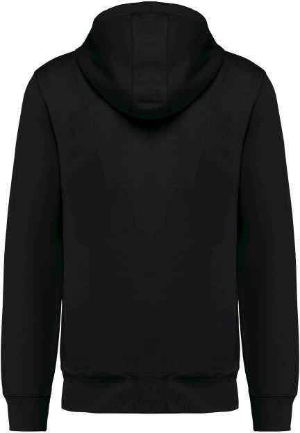 Kariban Unisex Eco-friendly French Terry Zipped Hooded Sweatshirt - black