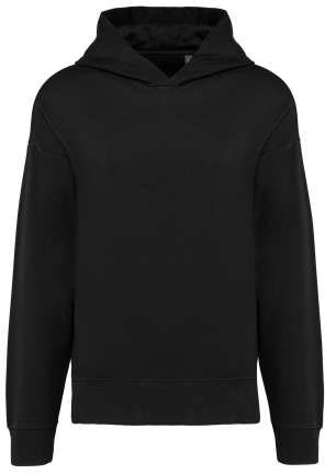 Kariban Unisex Oversized Fleece Hoodie - čierna