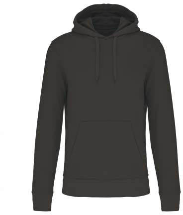 Kariban Men's Eco-friendly Hooded Sweatshirt mikina - šedá
