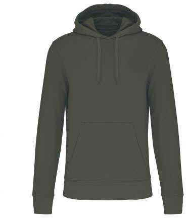 Kariban Men's Eco-friendly Hooded Sweatshirt mikina - zelená