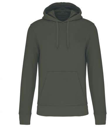 Kariban Men's Eco-friendly Hooded Sweatshirt - zelená