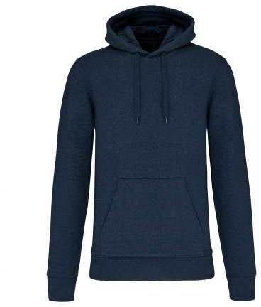 Kariban Men's Eco-friendly Hooded Sweatshirt mikina - modrá