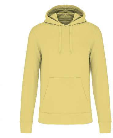 Kariban Men's Eco-friendly Hooded Sweatshirt - žltá