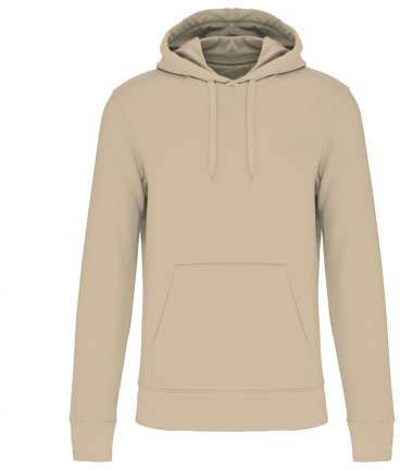 Kariban Men's Eco-friendly Hooded Sweatshirt mikina - hnědá