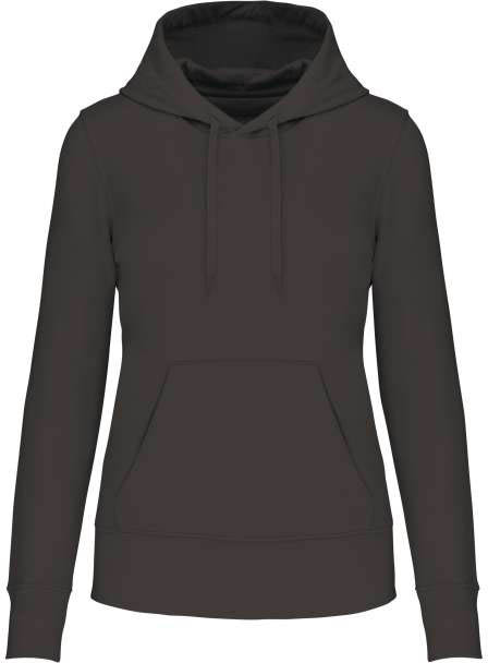 Kariban Ladies' Eco-friendly Hooded Sweatshirt mikina - šedá