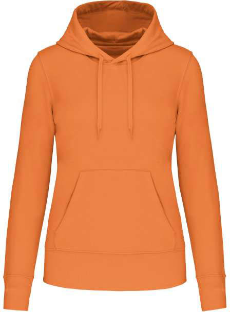 Kariban Ladies' Eco-friendly Hooded Sweatshirt mikina - oranžová