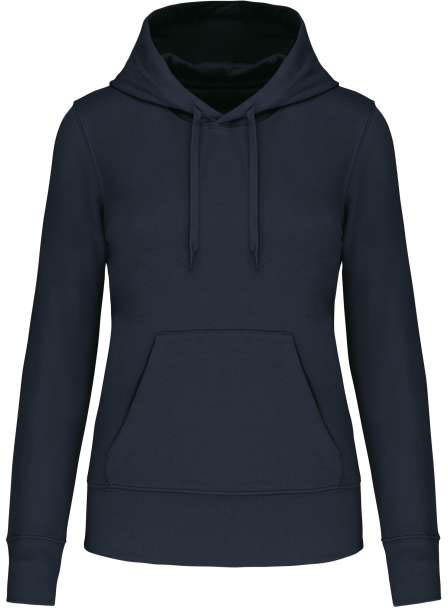 Kariban Ladies' Eco-friendly Hooded Sweatshirt - modrá