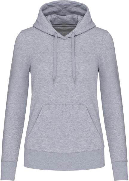 Kariban Ladies' Eco-friendly Hooded Sweatshirt mikina - šedá