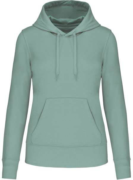 Kariban Ladies' Eco-friendly Hooded Sweatshirt mikina - modrá